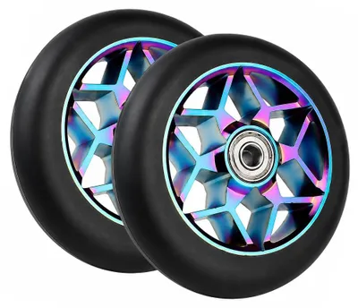 Productafbeelding van Stuntscooterbanden, 2 stuks, 110 mm, met ABEC-9 lagers, geschikt voor stuntscooters