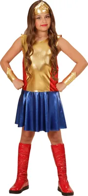 Produktbild von WONDER GIRL (Kleid, Stirnband, Armbänder) Gr. 140