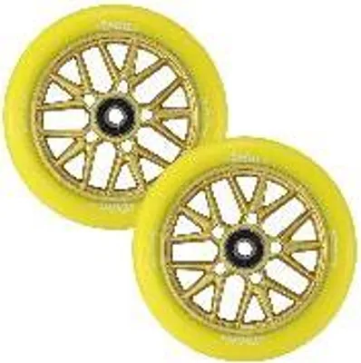 Obrázek produktu pro Kolečka na koloběžku – 120 mm – Delux – žlutá/žlutá – Blunt Scooters