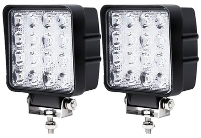 Produktbild von Lospitch LED Arbeitsscheinwerfer 12V 48W,LED Scheinwerfer 24V für auto,LKW,traktor,Offroad,SUV,ATV,Rückfahrscheinwerfer led,IP67 Wasserdicht (2 Stück)