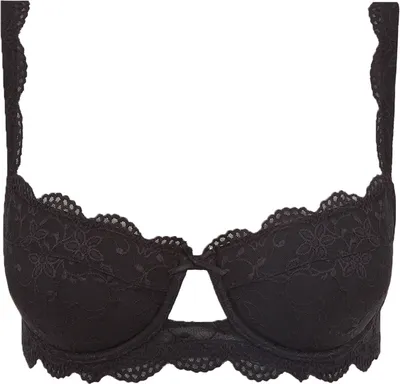 Produktbild von Nina von C. Dekollete Dirndl BH Silver Edition Schwarz Stickerei