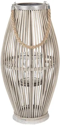 Immagine prodotto di Candela decorativa in legno grigio, marca Clayre & Eef