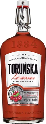 Produktbild von Wodka Toruñska ¯urawinowa (MoosbeerenWodka) 0,5L | Flavoured Vodka , Aromatisierter Wodka |500 ml | 37.5% Alkohol | Toruñskie Wódki Gatunkowe | Geschenkidee | 18+