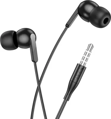 Image de Écouteurs HOCO à fil Jack 3,5 mm avec microphone M124 noir