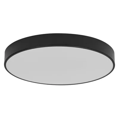 Produktbild von LEDVANCE ORBIS Slim Moia LED-Deckenleuchte 480mm, schwarz, 36W, 4500lm, warmweißes Licht, sehr homogene Lichtverteilung, lange Lebensdauer, fest verbautes LED-Modul, rund, IP20 Schutzklasse, 3000K