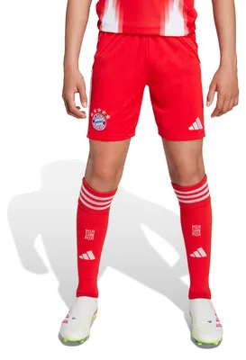 Produktbild von adidas FC Bayern München 25/26 Kids Heimshorts - Rot/Weiß Rot/Weiß 164
