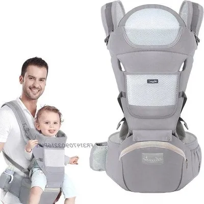 Produktbild von Tragetuch - Baby - Babytragetuch - Kindertrage - Ergonomisches Tragetuch - Multifunktional - max. 20 kg - Grau