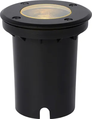 Produktbild von Bodeneinbaustrahler Aluminium GU10 IP67 D: 10,8 cm Schwarz rund Modern