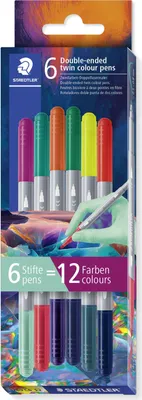 Produktbild von STAEDTLER Doppelfasermaler Edition 1 6er Kartonetui