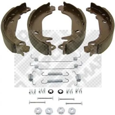 Produktbild von MAPCO Bremsbackensatz Trommelbremse Hinten passend für PEUGEOT 306 Schrägheck (7A, 7C, N3, N5) 180mm 8406/1