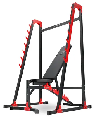 Obrázek produktu pro Marbo Sport Set MH24 | nastavitelná posilovací lavice MH-L115 + stojan na činky MH-S204