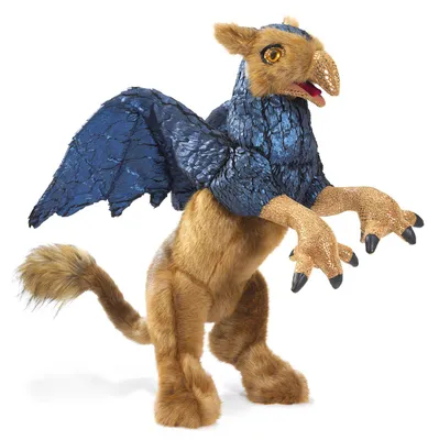 Produktbild von Folkmanis Handpuppe Greif  56cm, Drache, Löwe, Vogel 3193