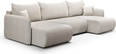 Produktbild von Furnisell Ecksofa mit Schlaffunktion Bettkasten "FOREST U", Farbe: Curio 84