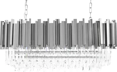 Produktbild von Imperial Long Silver 90 Hanging Lamp - Stahl, Kristall