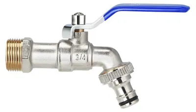 Produktbild von Hochwertiger 3/4-Zoll-Gartenhahn aus Messing, Kugelventil, frostbeständig für den Außenbereich, mit 1 Schlauchanschluss, geeignet für Gärten, Waschmaschinen und Regeneimer.