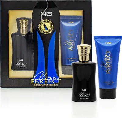 Zdjęcie produktu dla NG PERFUMES NG Zestaw upominkowy dla kobiet, woda perfumowana i żel pod prysznic 100+100 ml, Mrs. Perfect