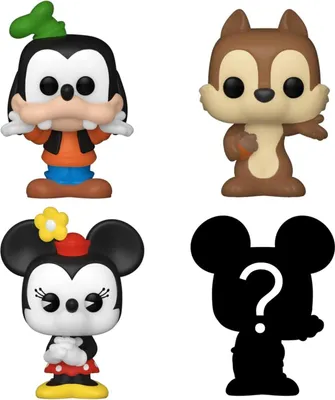 Produktbild von Disney Goofy Minnie Moise Pop 4er Pack - Bitty Pop! Funko