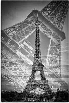 Produktbild von ARTland Leinwandbild Der doppelte Eiffelturm II Größe: 60x90 cm