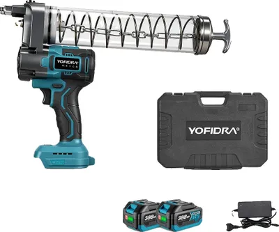 Immagine prodotto di Pistola per grasso elettrica, pressione 103 MPa, motore brushless, set di 2 batterie
