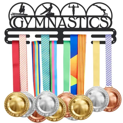 Productafbeelding van Medaillehouder - Sport Medaille Display - Wandmontage - Zwart - Trophäenhouder - Cadeau voor Atleten - Geschikt voor 40+ Medailles