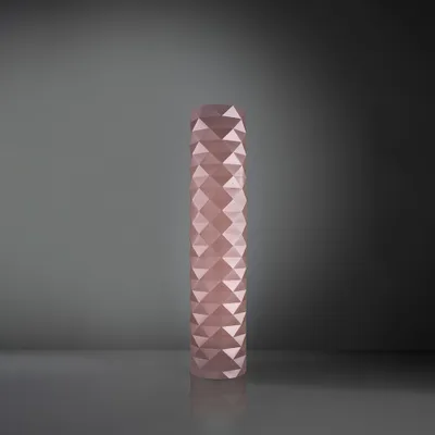 Image de Lampadaire Moderne 3 Lumières Prisma Polilux Rose Métallique H122 Italy