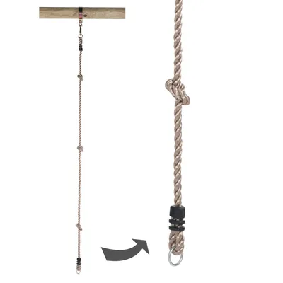 Productafbeelding van Schommelklimtouw met 2 ringen, 190 cm