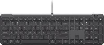 Zdjęcie produktu dla Logitech Signature Slim Combo MK620 For Business, Pełnowymiarowy (100%), Przewodowa, USB, Przełącznik nożycowy, QWERTY, Grafitowy