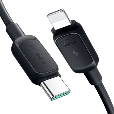 Obrázok produktu pre JOYROOM S-CL020A14B, 1,2 m, Lightning, USB C, Samec, Samec, Čierna
