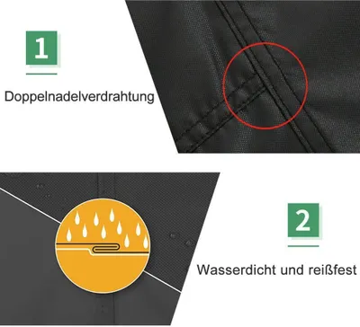 Produktbild von Gartenmöbel-Schutzhülle Garten Rund Abdeckung Abdeckplane Möbel 1St