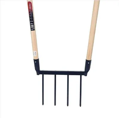 Immagine prodotto di Forca per letame ergonomica con denti larghi per lavorare più velocemente - 4 denti