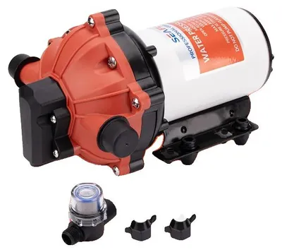 Obrázek produktu pro Membránové vodní čerpadlo, průtok 5,0 GPM, tlak 60 PSI, BÍLÁ