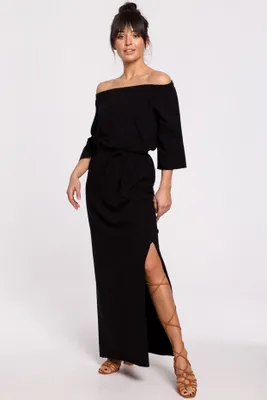 Zdjęcie produktu dla BeWear Damska sukienka maxi Sahi B146 czarny XXL