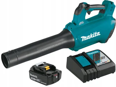 Zdjęcie produktu dla Makita DUB184RT, 176 km/h, Czarny, Niebieski, 18000 RPM, 18 V, 5 Ah, 150 mm