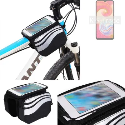 Produktbild von K-S-Trade Rahmentasche Fahrrad-Halterung kompatibel mit Samsung Galaxy A04e Rahmenhalterung Fahrrad Handyhalterung Fahrradtasche Handy Smartphone