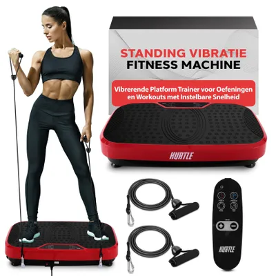 Produktbild von Vibrationsplattform für Fitness – Vibrationsplatte – Fitnessplatte – Vibrationsgerät – Trainingsgerät – Rot