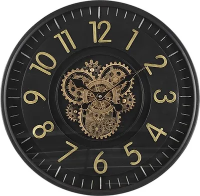 Image de Countryfield Horloge murale Clarke - Noir - 55 cm