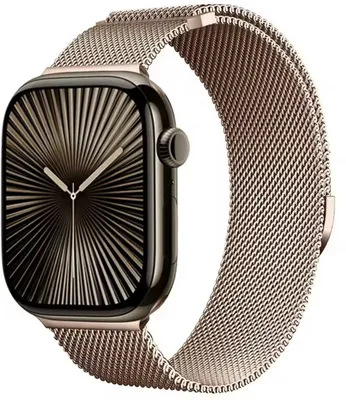 Image de Bracelet de couleur champagne, compatible avec les modèles Apple Watch Series 1/2/3/4/5/6/7/se – Bracelet Milanese – Métal – 38/40 mm – CHPN