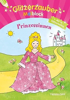 Produktbild von Glitzerzauber Malblock  Prinzessinnen