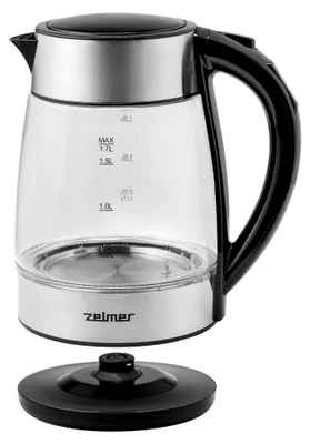 Productafbeelding van Zelmer ZCK8026 waterkoker, 1,7 liter, 2200W, zwart, transparant