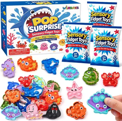 Productafbeelding van Anti-stress-speelgoed voor kinderen - Siliconen - Fidget toys - Anti-stress-object - Anti-stress om in te drukken