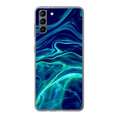 Produktbild von MuchoWow® Handyhülle Schutzhülle Hülle für Samsung Galaxy S21 Plus Abstrakt - Wellen - Design Silikon Softcase Handy Hülle - Handy-Tasche