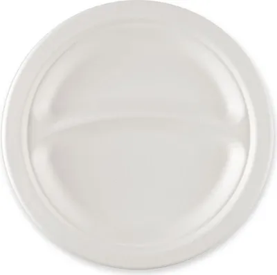 Immagine prodotto di NATUREStar 41021Menüteller 2-geteilt rund Ø 229 mm Zuckerrohr weiß