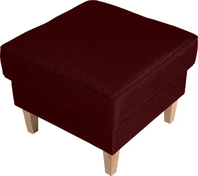 Produktbild von Max Winzer Hocker Lorris - Flachgewebe rot - Maße: 53 x 53 x 45 cm