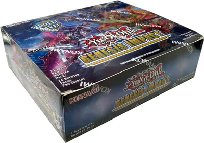 Produktbild von Yu-Gi-Oh! 'Genesis Impact' 1. Auflage Booster Pack deutsch , Menge:1x sealed box (24 Stück)