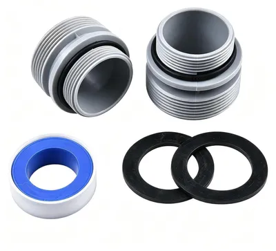 Immagine prodotto di Set di adattatori per tubi da piscina, 2 pezzi, da 40 mm a 1 1/2 pollici, con guarnizione