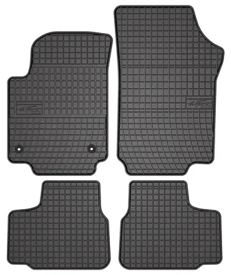 Produktbild von Gummi-Fußmatten für Volkswagen Up! 2011- (Schrägheck) – 4-tlg, Schwarz, passgenau – Wielganizator SolidPRO