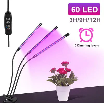 Immagine prodotto di Jopassy 30Watt lampada per piante LED Grow Light - timer automatico 3-9-12 ore