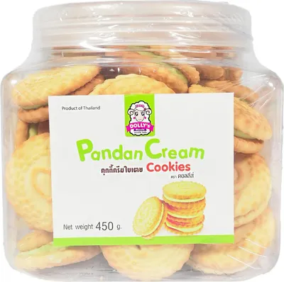 Produktbild von Dolly´s Pandan Cream Cookies 450g