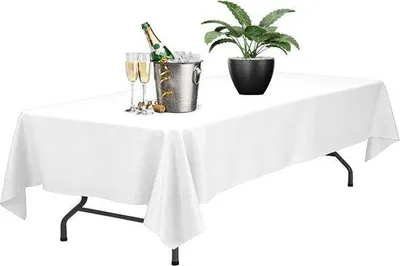 Produktbild von Tischläufer aus Polyester, schwarz-weiß, mit hoher Dauerhaftigkeit und einfacher Pflege