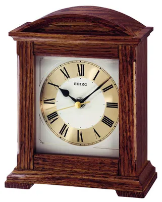 Produktbild von Seiko Tischuhr braun Holz (Eiche) Schleichende Sekunde QXG123B